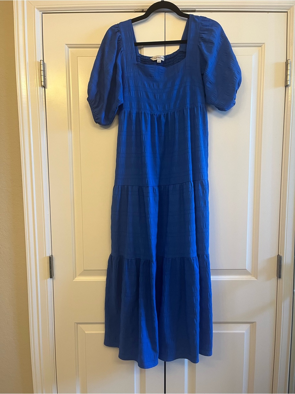 Davis & Dani Square Neck Dress • Royal Blue • Size Small